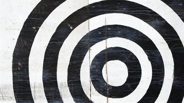 La primera versión del código de barras tenía forma de diana