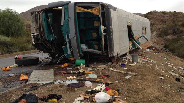 Imágenes del accidente en Mendoza