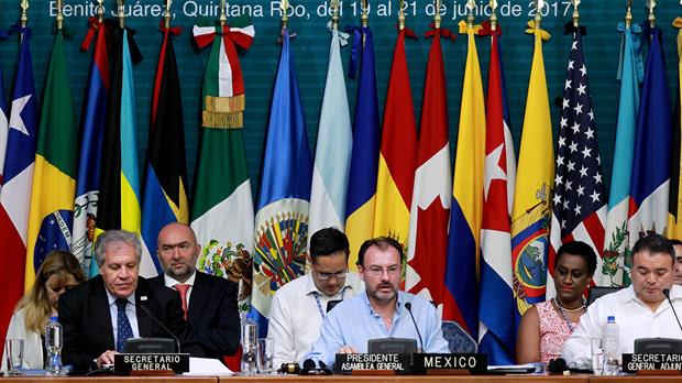 La Asamblea General de la OEA concluyó ayer en México sin que los críticos del gobierno de Maduro consiguieran aprobar una resolución sobre la crisis del país petrolero