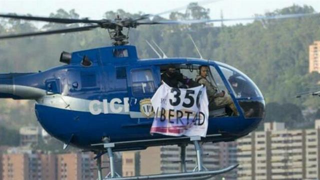 Los rebeldes robaron un helicóptero y lanzaron disparos y dos granadas contra las sedes del Tribunal Supremo de Justicia (TSJ) y del Ministerio del Interior