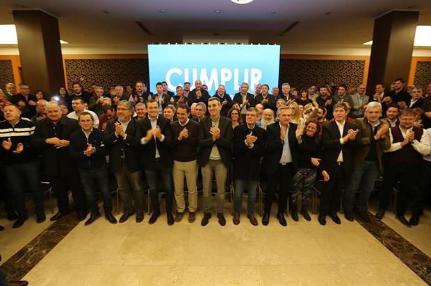 La presentación de Cumplir, el espacio que lidera Randazzo