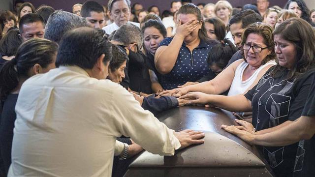 Amigos y familiares de Javier Valdez en Culiacán, Sinaloa, México, el 16 de mayo de 2017