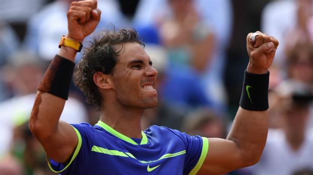 Nadal celebra su décima corona en París