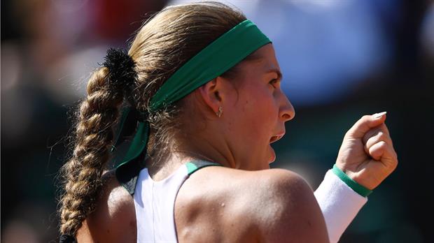 Ostapenko, en un día inolvidable