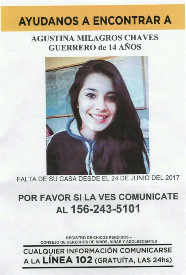 Agustina tiene 14 años