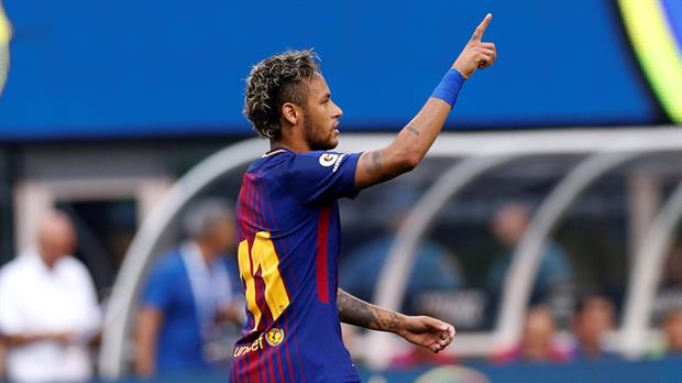 El festejo de Neymar