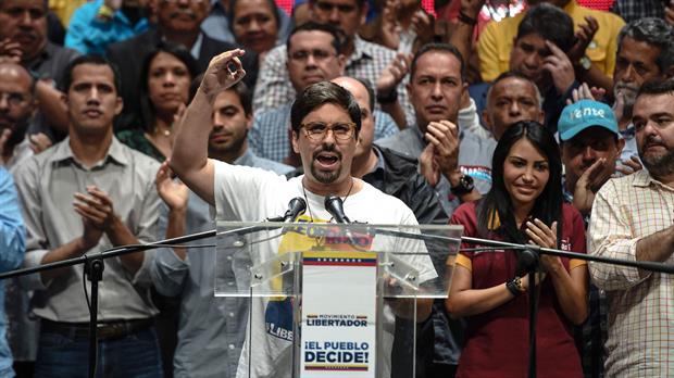 El vicepresidente de la Asamblea Nacional, Freddy Guevara, anunció el plan de la oposición