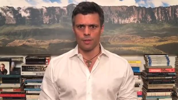 El líder opositor venezolano Leopoldo López