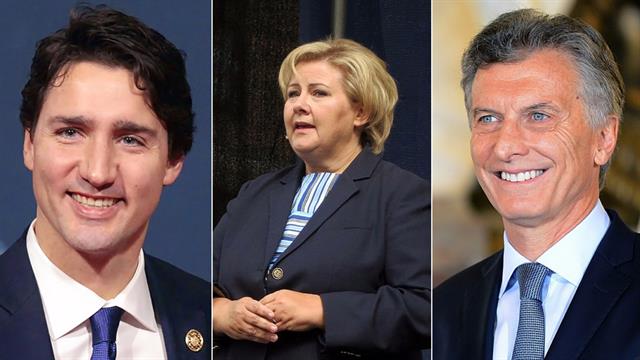 El primer ministro de Canadá, Justin Trudeau, la primera ministra de Noruega, Erna Solberg, y el presidente Mauricio Macri participarán hoy del Global Citizen Festival en Hamburgo