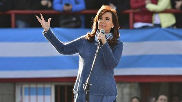 Cristina Kirchner en el lanzamiento de su espacio con un acto en Sarandí