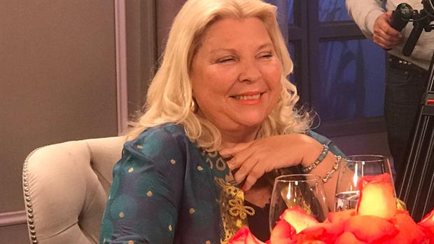 La diputada nacional, Elisa Carrió, en La noche de Mirta