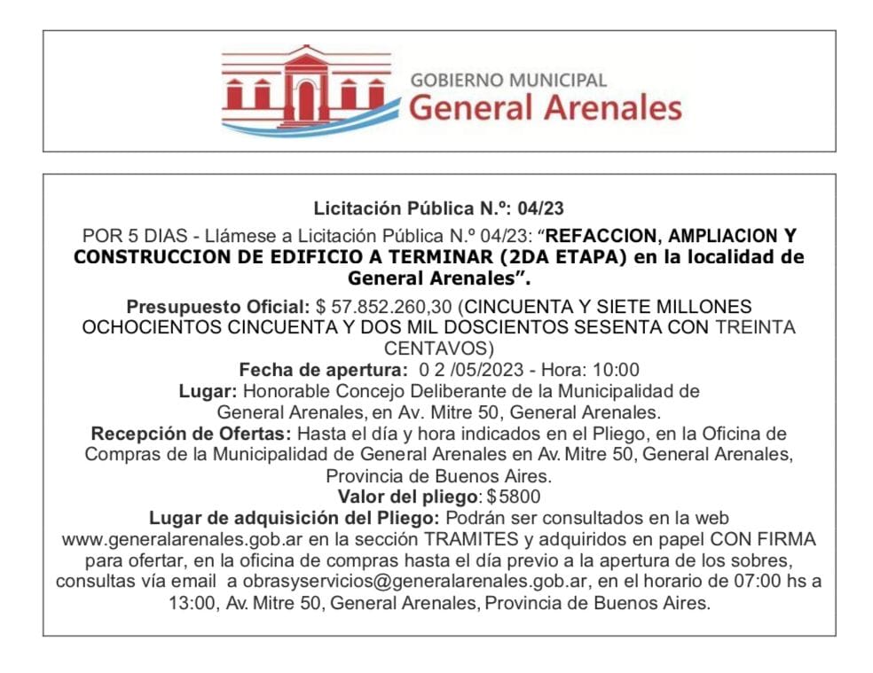 licitacion educacion